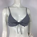 Topshop Gingham Fromt Clasp Ruffle Bikini top Photo 2