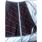 Burberry London Red/Black Check Plaid Skirt Sz 38 Photo 7