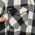 TNA Black & White Checkered Plaid Button Down Shirt M Size M Photo 6