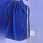 Womens Top Cami Dusk 100% Silk Navy Royal Blue Check The Measurements Lightweigh Size undefined Photo 5