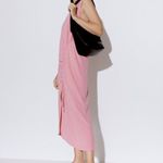 ZARA NEW DRAPED ASYMMETRIC DRESS ROSE PINK WOMENS SIZE XS Photo 8