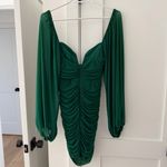 12th Tribe  Green Ruched Dress Photo 3