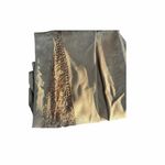 Cache  Suede Pants with Hand Crochet Peekaboo Insert at Bottom Camel Tan Sz 2 Photo 12