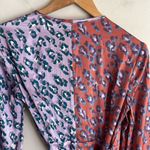 Rachel Antonoff Willow Wrap Dress Lilac Leopard Pink Size XS Photo 10