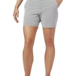 Columbia Womens 8 New NWT PFG Reel Relaxed Shorts Pockets Silver Blue Gray UPF Photo 3