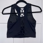 Senita Athletics  Laced Up Crop Top - Black Photo 2