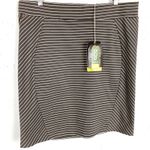 Toad & Co Striped Transita Pencil Skirt Falcon Thin Stripe UPF 50+ Size XL Brown Photo 13