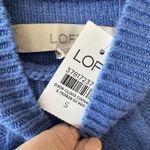 Loft  Cornflower Blue Pullover Pullover Cable Knit Sweater Women's S New With Tag Photo 2