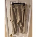 Chico's Zenergy Pants Size 3 Crop Cargo Active Stretch Travel Lot Of 2 Beige Blue Photo 6