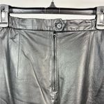 Vintage Lilli Ann Collection Genuine Leather Pencil Skirt – Size 10 Black Photo 7