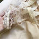 Halter Lace Swing Strappy Dress Pink Photo 4