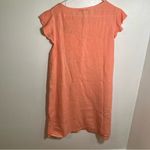 Valentina Naldi Shirt Dress Peach Linen L Orange Size L Photo 9