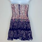 Sherri Hill Strapless Beaded and Sequin Silk Dress Size 4 Photo 1