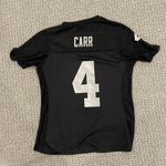  Proline Las Vegas Raiders Women's Sz S Derek Carr BLACK NFL Jersey Shirt Photo 2
