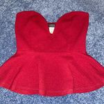 Strapless Red Top Size M Photo 0