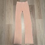 Naked Wardrobe  Pink Ribbed Flare Pants - Size Small Photo 3