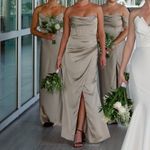 Birdy Grey Carrie Matte Satin Dress - Neutral Champagne -  Photo 3
