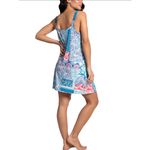 Linea Donatella Brand New  Women's Size XL Blue Patchwork Mini Dress Photo 1