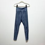 Year Of Ours Denim Corset High Waisted Athletic Work Out Leggings Chambray Blue Photo 0