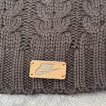 Nike Authentic  Removable Pom Black Knit Women's Beanie OSFA Photo 2