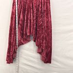 Silence + Noise Y2K Asymmetrical Velvet Dress Wine Red Large Photo 12