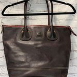 Dooney & Bourke dark brown leather tote purse Photo 0