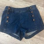 Sincerely Jules Women's Denim Shorts with Button Detail Photo 0