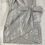 Saylor  Ann One-Shoulder Silver Dress Size Small.  NWT Photo 6