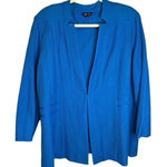 Misook ‎ Sweater Women's Size 1X Cardigan Open Front Knit Blue Photo 0
