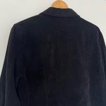 Alfred Dunner Vintage Western Black Corduroy Button Down Shirt Shacket Photo 7