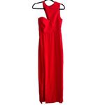 Amanda Uprichard  Gilda Maxi Gown In Crimson Red Photo 2