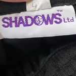 Shadows Vintage 80s Black Goth Witchy Dark Cottagecore Floral Lace Midi Skirt Size 10 Photo 4