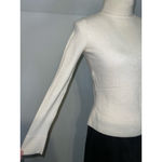 Neiman Marcus Women's  Cream Cashmere Turtleneck Sweater S Photo 8