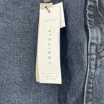 Topshop NWT Petite Cropped Straight Jeans with Raw Hem Washed Black Size 32P Photo 6