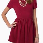 Tobi Maroon Red Open Back Short Dress Photo 0