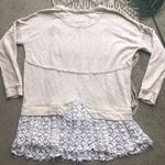 Free People Beach Crochet Trim Tunic Top Photo 5