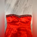 B Darlin B. DARLIN‎ Elegant Red Strapless Dress Photo 2