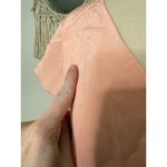 Vintage y2k 2000s Pink Peach Gold Bow 100% Silk Ruffle Coquette Mini Dress 8 NWT Photo 7