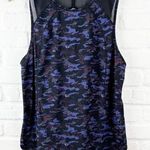 Lululemon Sculpt Tank Mini Hounds camo emperor Blue Black tank Size 6 Photo 0