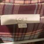 Loft Oversized Plaid Tunic Shirt Photo 5
