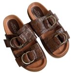 Sesto Meucci Like New Leather Buckle Sandals Size 7 Retail $225.00; Photo 0
