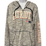 NFL Team Apparel  Women’s New England Patriots Zip Up Hoodie Sweatshirt XL Photo 0