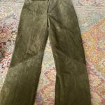 DKNY Beautiful dark green suede jeans Photo 0