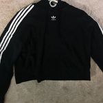 Adidas Cropped Hoodie Black Size M Photo 0