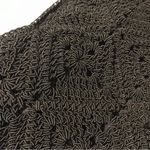 Crochet hobo shoulder bag black Photo 2