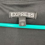 EXPRESS size XS black sleeveless mini dress sparkly layered v neck lined Photo 3