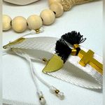 Vintage Religious Symbol Cross Tassel Bracelets Photo 2