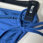 Zojuyozio Women’s Blue Triangle Top Bikini With Keyhole Side Bottoms Size M Size M Photo 3