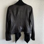 Lucky Brand Lucky‎ Brand Women’s Leather Shawl Collar Jacket Size XS Photo 2