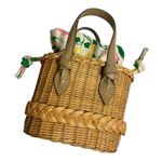 Pamela Munson x Riley Sheehey mini straw handbag wicker Tuckernuck Photo 2
